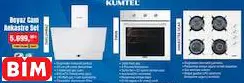 KUMTEL BEYAZ CAM  ANKASTRE SET